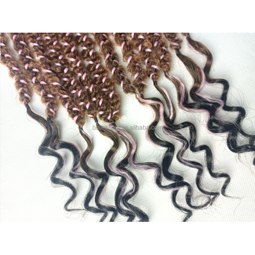 Hot sell 18 inch 12stands senegalese twist hair synthetic crochet extension Crochet box braids 3D box braid hair